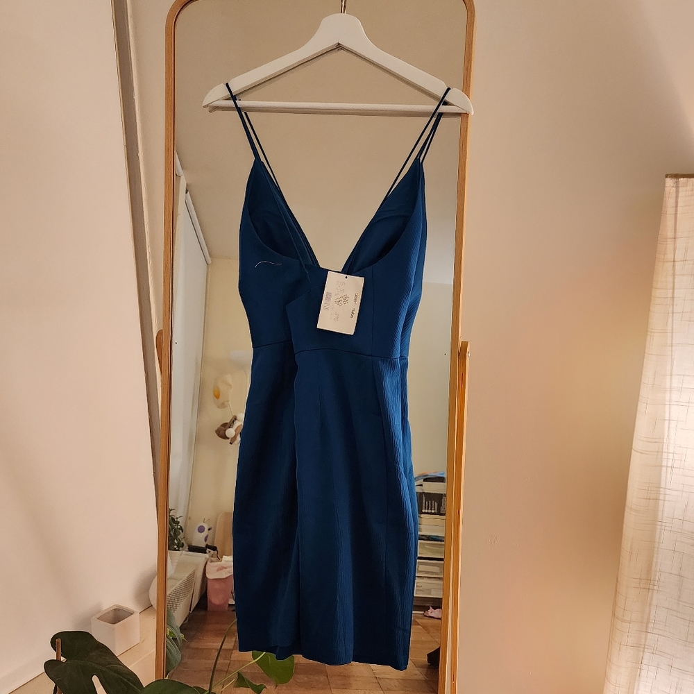 Blue Cocktail Mini Dress - Picture 5 of 5